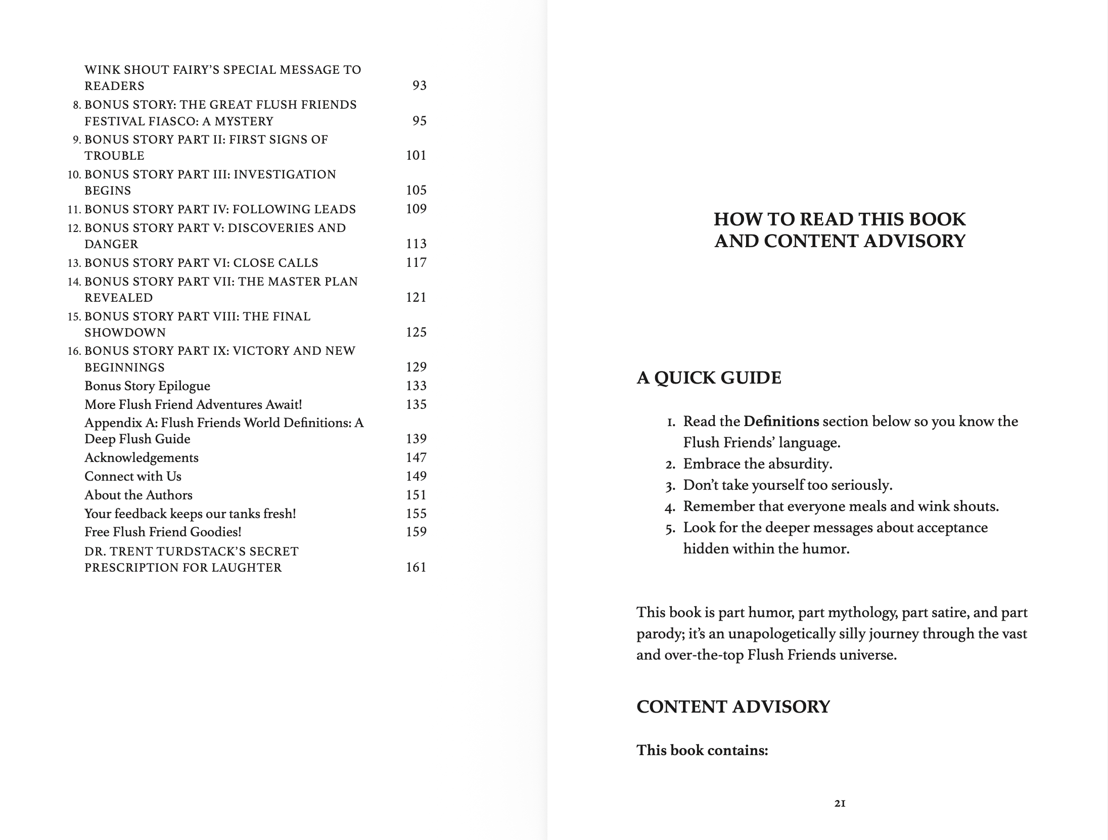The Flush Friends 3-Book Sampler