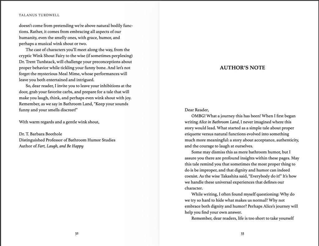 EBOOK Alice in Bathroom Land by Talanus Turdwell