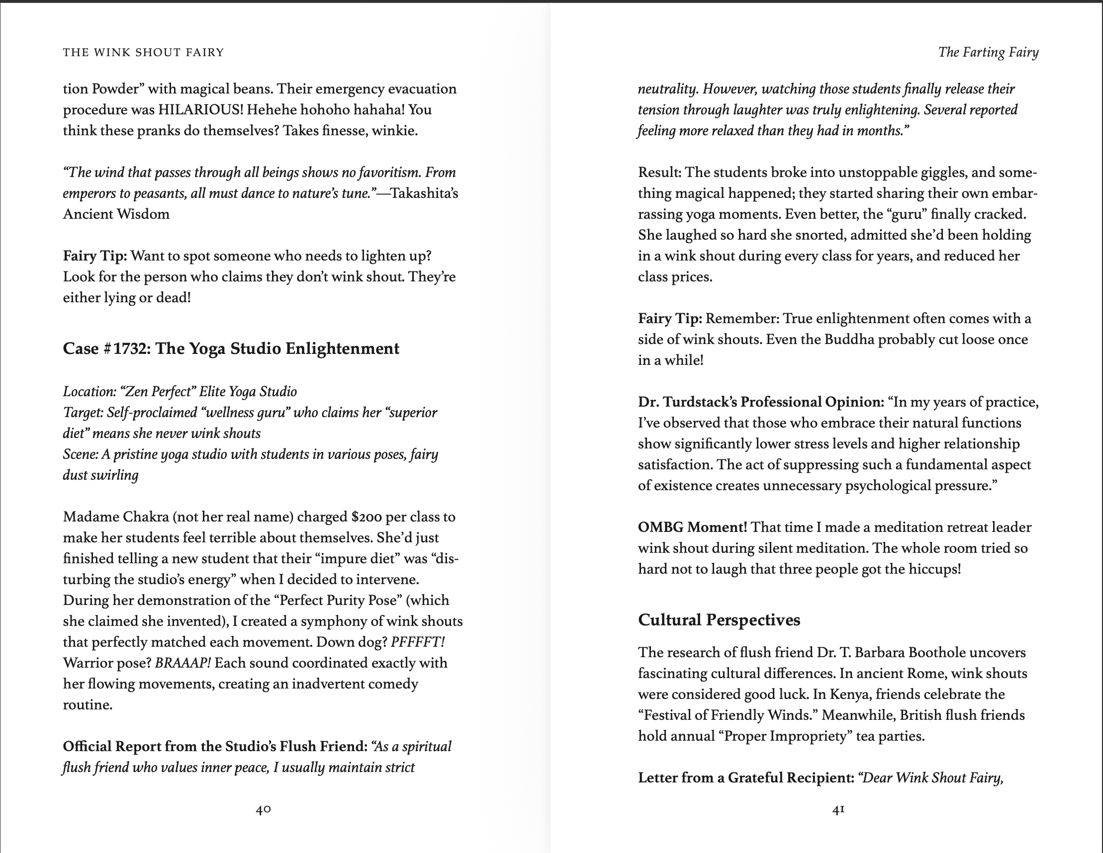 PAPERBACK The Farting Fairy: A Practical Joker's Guide to Wisdom and Joy by The Wink Shout Fairy