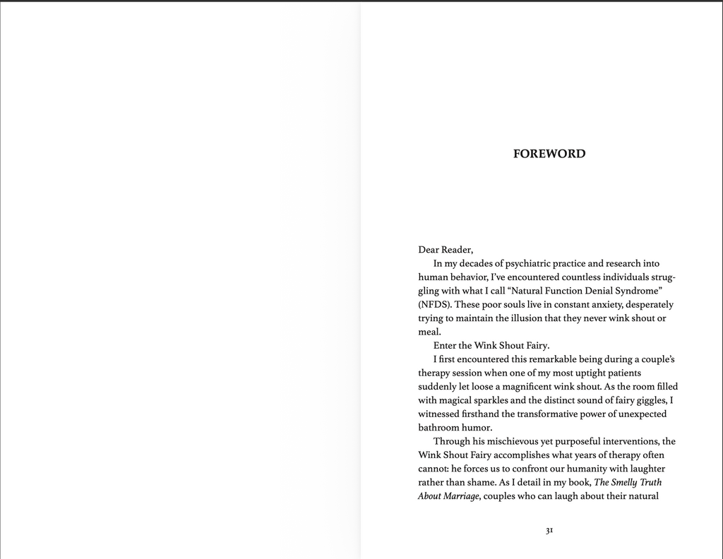 PAPERBACK The Farting Fairy: A Practical Joker's Guide to Wisdom and Joy by The Wink Shout Fairy